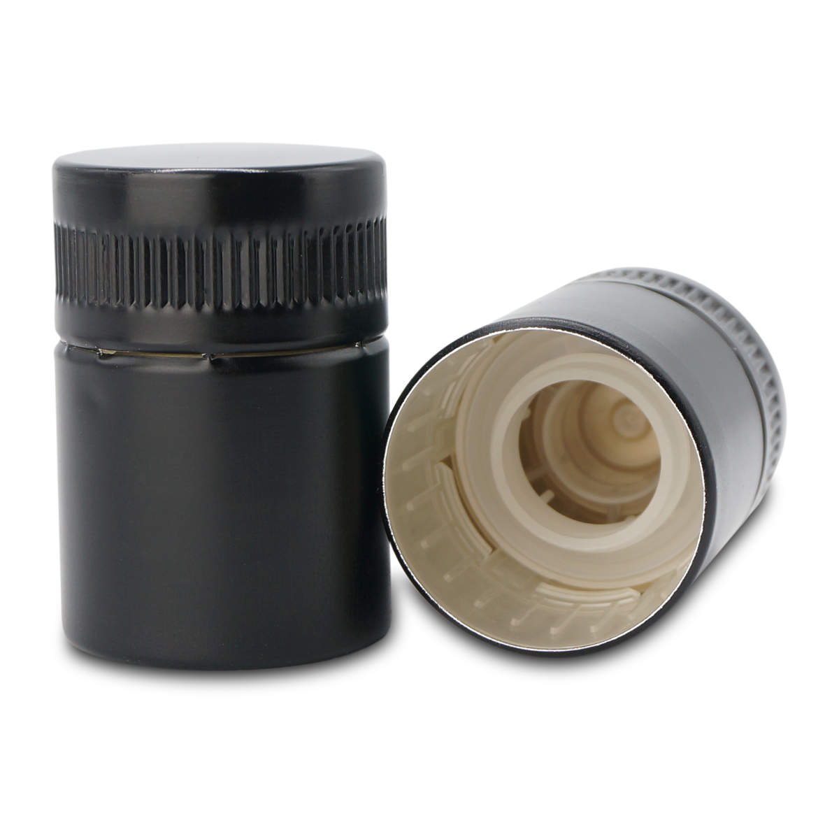 Zamknięcie do butelek CLICK-ON Aluminiowe czarne