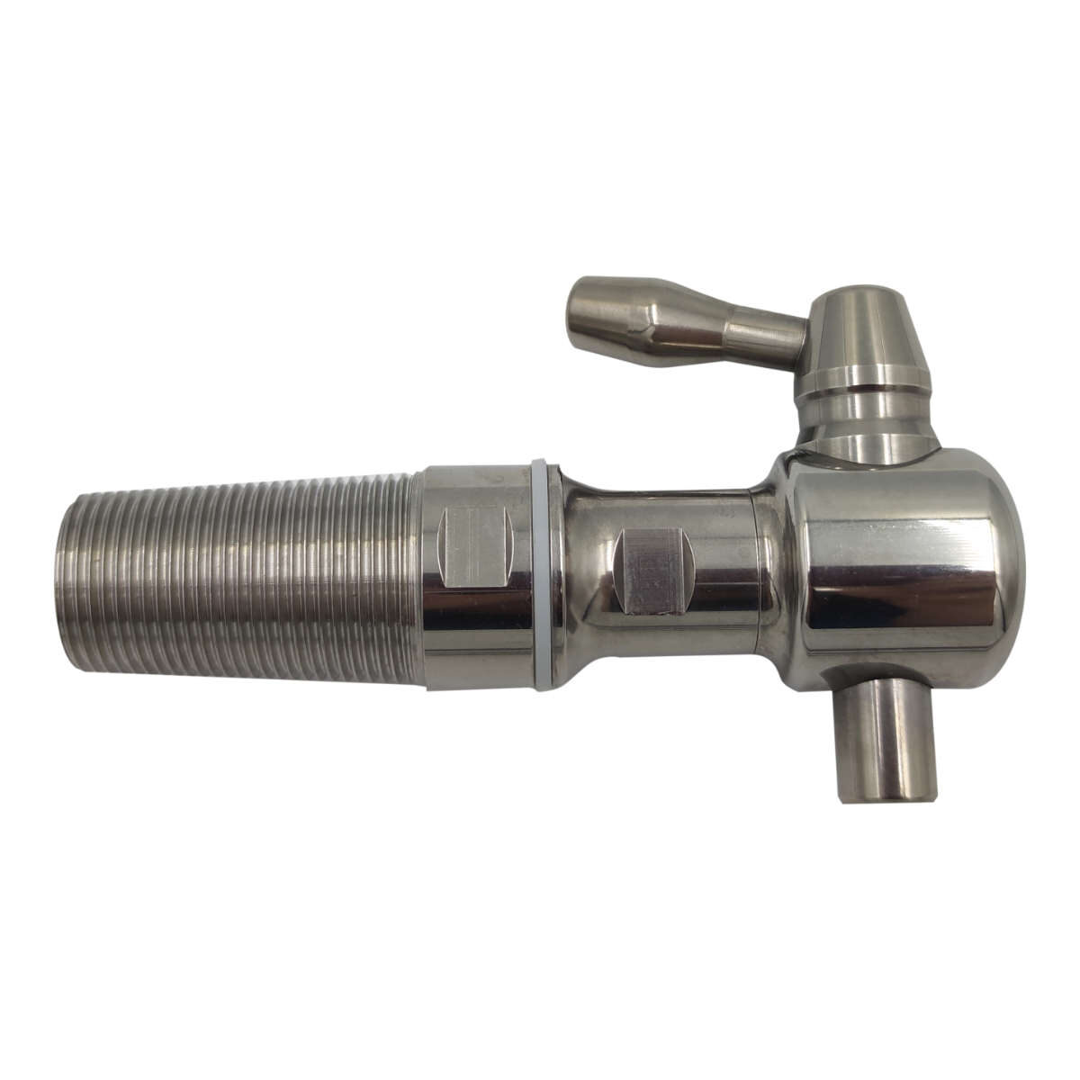 Kranik probierczy do beczki 26/30/L50 x 1,75 mm - gwint stożkowy, stal nierdzewna