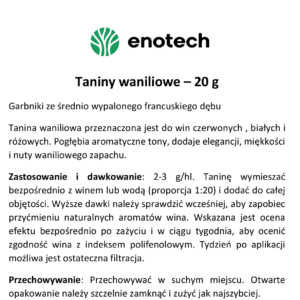 taniny waniliowe
