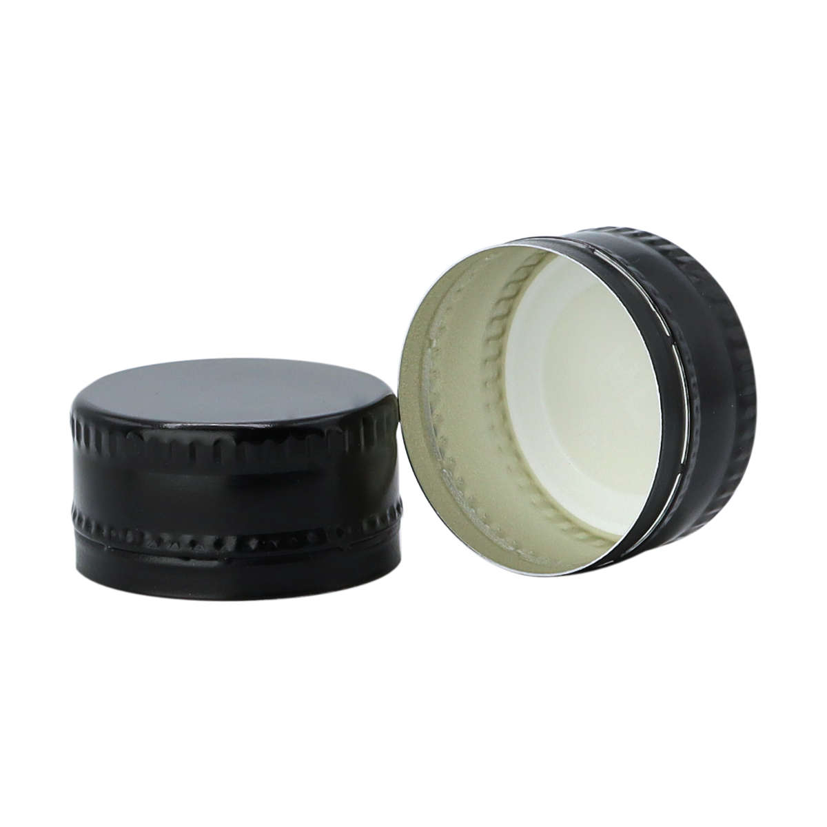 1104092_czarna zakrętka bez gwintu 28x15,4